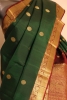 Bottle Green Wedding Kanjeevaram Silk Saree